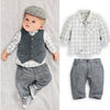 Popular Style Bebe Clothes Autumn Baby Suit Gentleman Boys Clothing Set